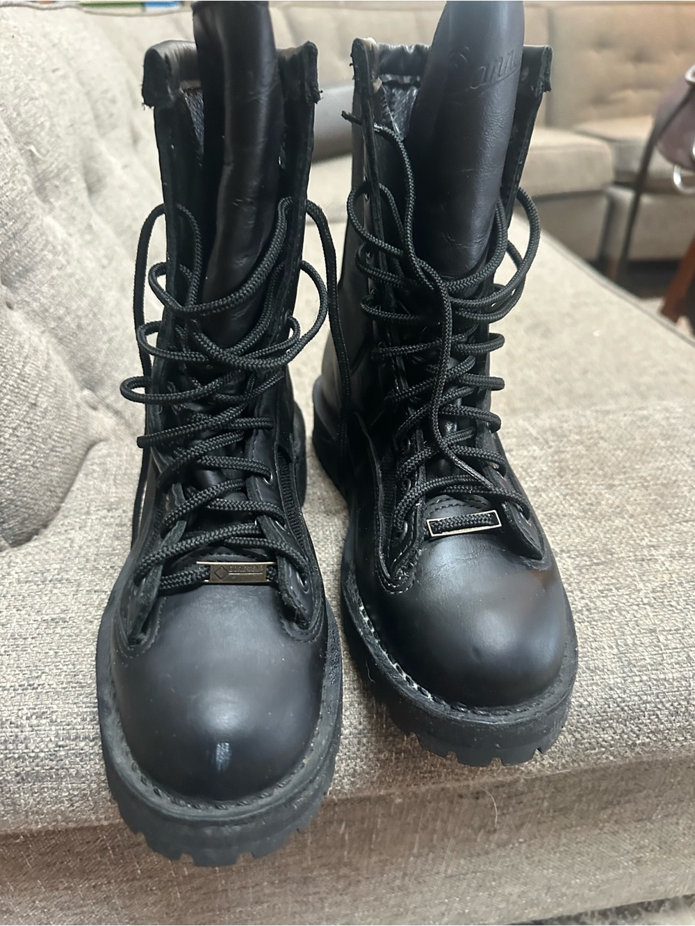 GORE-TEX Black Lace-Up Boots
